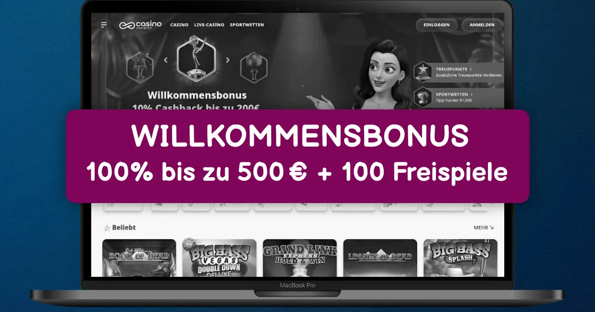 Casino Infinity welcome bonus